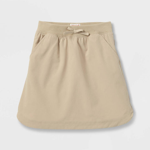 Cat & Jack Girl's Beige Woven Performance Uniform Skort | Cat & Jack in Lebanon
