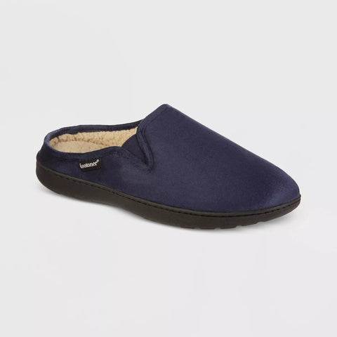 Isotoner Men's Navy Blue Recycled Vincent Hoodback Slippers |Isotoner In Lebanon