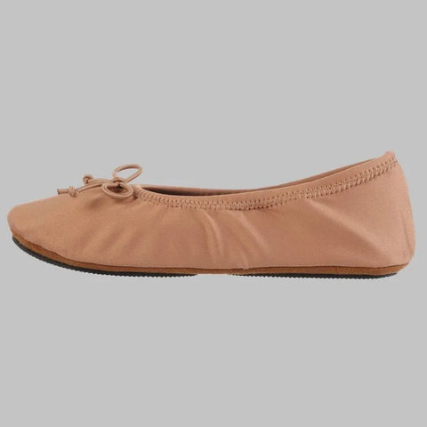 Isotoner Women's Light Orange Sloan Nude Spandex Ballerina Panduff | Isotoner In Lebanon