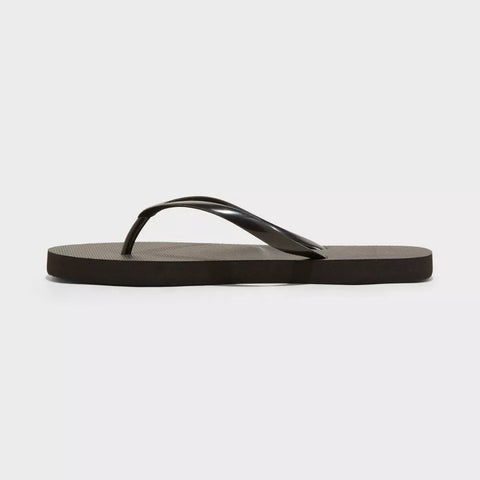 Shade & Shore Women's Black Sydney Flip Flop Slippers | Shade & Shore In Lebanon