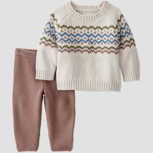 Carter's Baby Boy's Beige & Brown Little Planet Pajama Set 2 Pieces | Carter's In Lebanon
