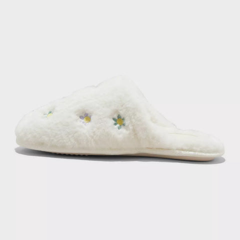 Auden Women's White Floral Emily Scuff Slippers |Auden In Lebanon