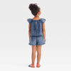 Cat & Jack Toddler Girls' Acid Wash Denim-Style Top & Shorts Set | Cat & Jack in Lebanon