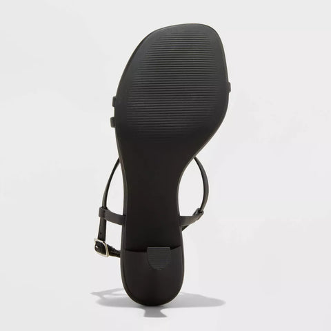 A New Day Women's Black Reggie Toe Thong Strappy Heels | A New Day In Lebanon