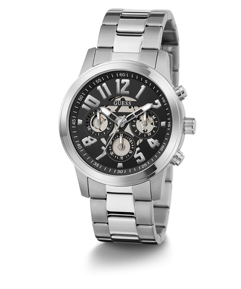 GUESS Men's Silver Tone Multi-function Watch | GUESS  In Lebanon