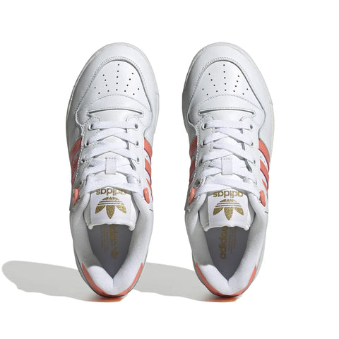 Adidas Women's White & Coral Rivalry Low W Sneaker | Adidas In Lebanon