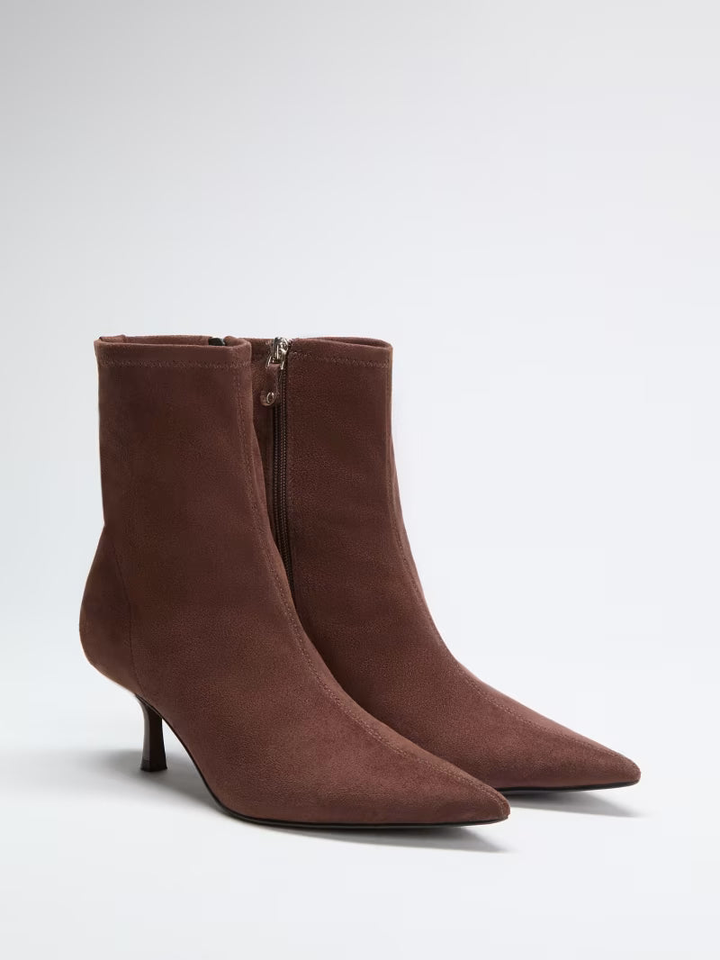 Guess Women's Dark Brown Suede Yanka Heel Boots