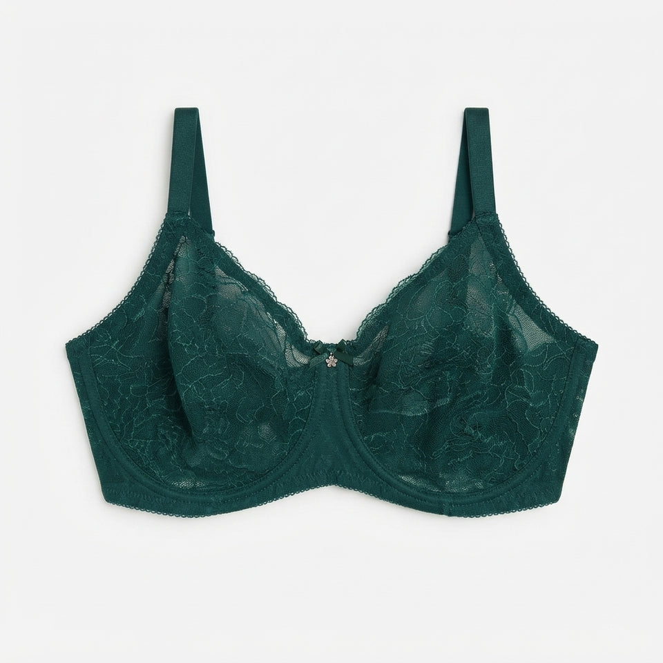 Wacoal Women's Dark Green Retro Chic Full-Figure Underwire Bra