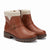 Jsport Women's Brown Zip Knit Cuff Boots