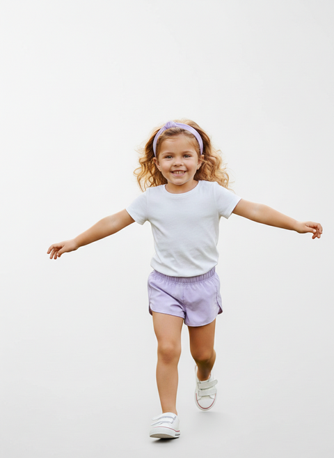 All In Motion Girl's Light purple Lavender Active Running Shorts | All In Motion in Lebanon