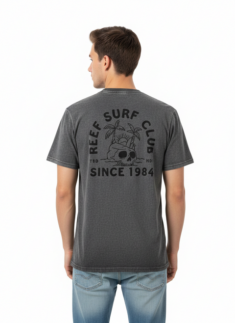 Reef Men's Washed Charcoal  T-Shirt | Reef in Lebanon