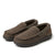 Dearfoams Men's Dark Brown Herringbone Memory Foam Pandufs