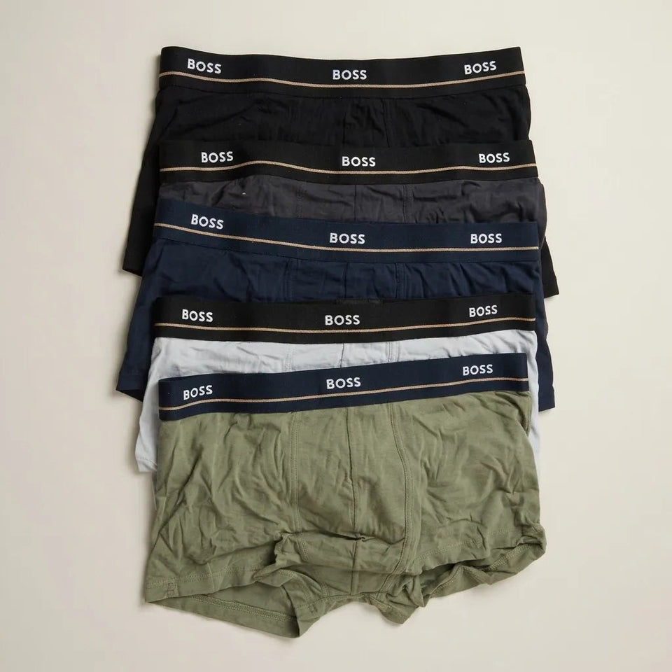 Boss Men's Multicolor Knit 5-Pack Boxer