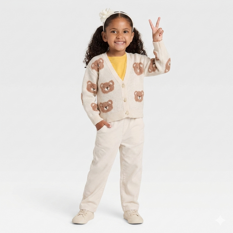 Cat & Jack Girls Cream Cardigan | Cat & Jack in Lebanon