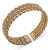Anne Klein Gold-Tone Crystal Cuff Slip On Bracelet