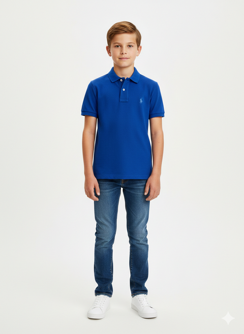Polo Ralph Lauren Men's Royal Blue Custom Slim Fit Polo Shirt | Polo Ralph Lauren in Lebanon