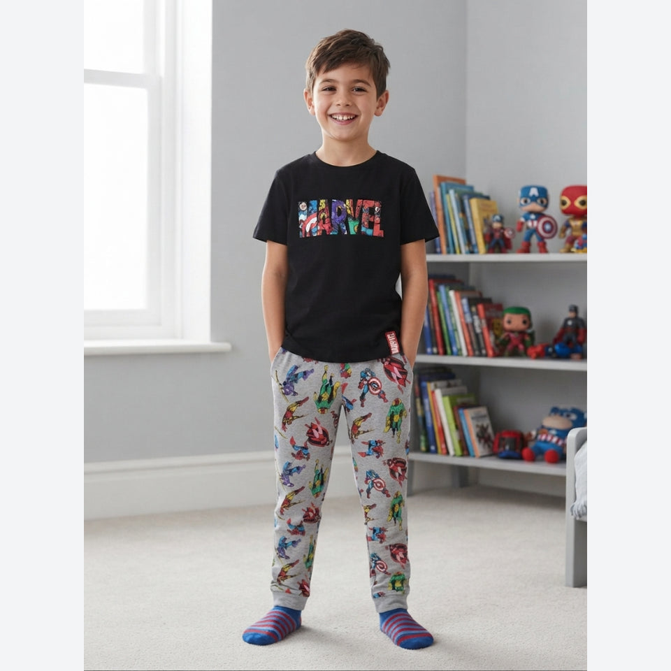 Sinsay Boy's Multicolored Marvel Superhero Print Pajama Set