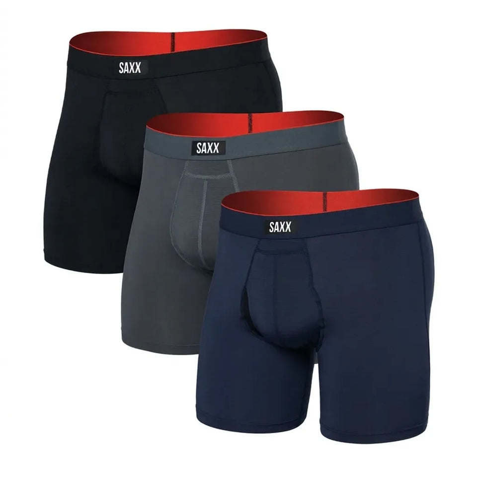 Saxx Men's Multicolor Sport Set Of 3 Boxer