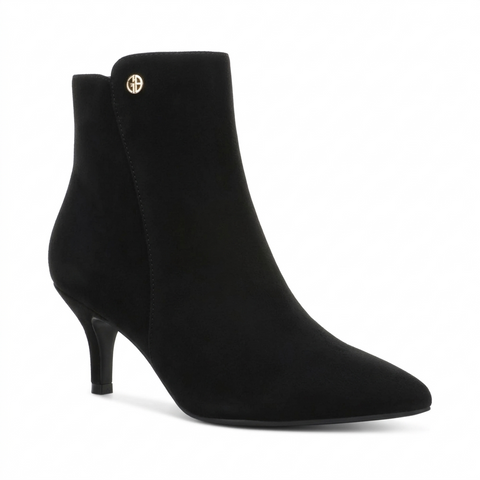 Giani Bernini Women's Black Microsuede Annabella Kitten Heel Booties | Giani Bernini in Lebanon