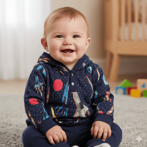 Boboli Baby Boy's Multicolor Hoodie| Boboli in Lebanon