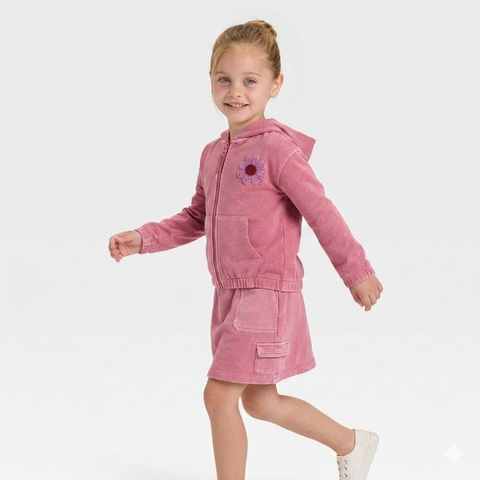 Cat & Jack Girls' Pink Zip-Up Hoodie | Cat & Jack in Lebanon