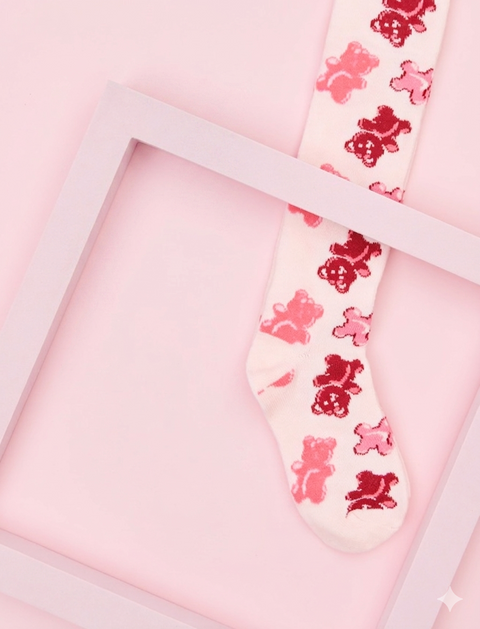 Sinsay Girl's Pink Bears Tights | Sinsay in Lebanon
