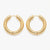On 34th Women's Gold-Tone Chunky Hoop Earrings