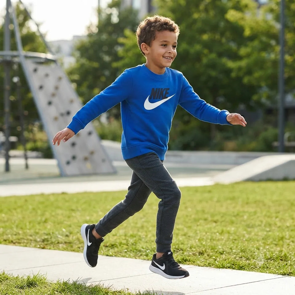 Nike Boy's Blue Logo Printed Sweatshirt |Nike in Lebanon