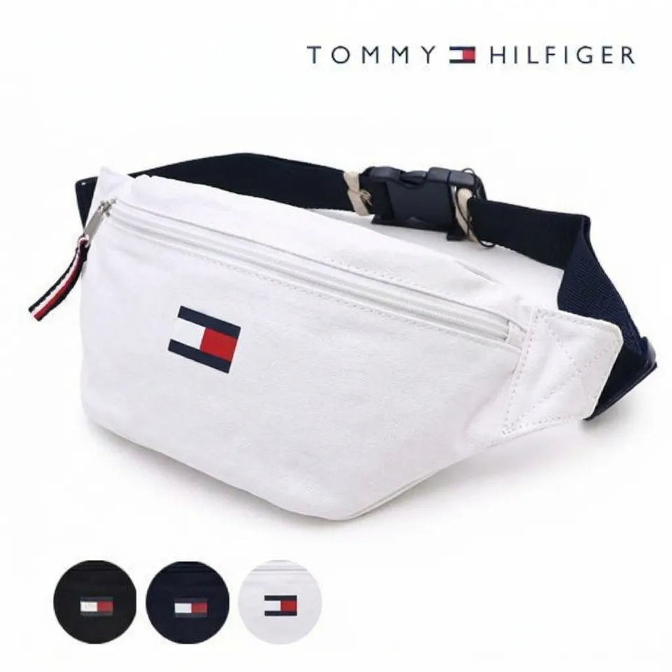 Tommy Hilfiger Men's White Ardin HP Fanny Pack Crossbody Bag