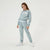 Sinsay Girl's Bluish Grey Phoenix Chest Printed Cropped Sweatshirt