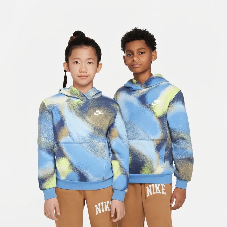 Nike Unisex Kid's Multicolor Gradient Pullover Hoodie