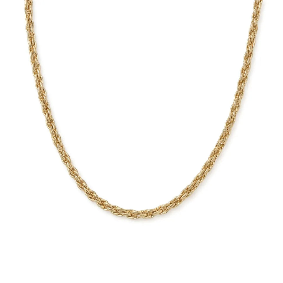 And Now This Women's 18K Gold Over Brass Rope Link 18" Chain Necklace