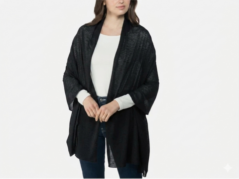 Jenni Women's Black Jersey Wrap Scarf | Jenni in Lebanon