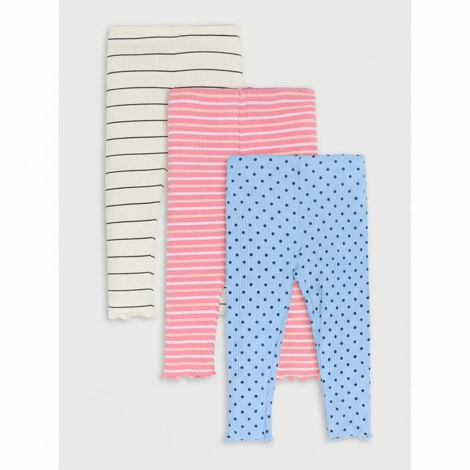 Sinsay Baby Girl's Multicolored 3-Pack Legging