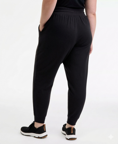 Id Ideology Women's Black Plus Size Fleece Jogger Sweatpants|Id Ideology In Lebanon