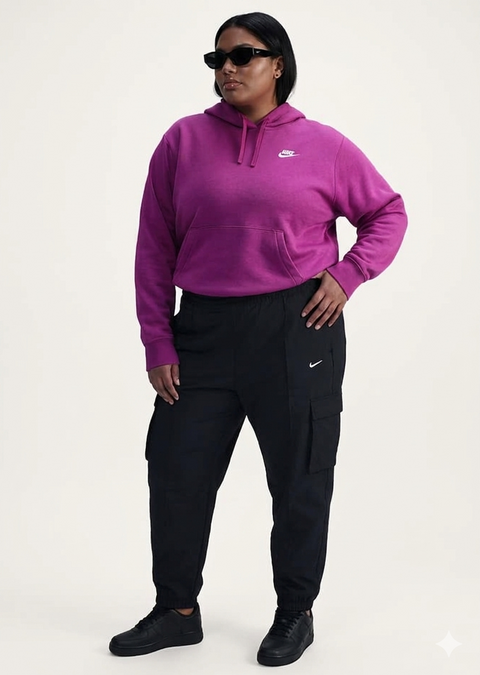 Nike Women's Purple Sportswear Essential Fleece Hoodie | Nike in Lebanon