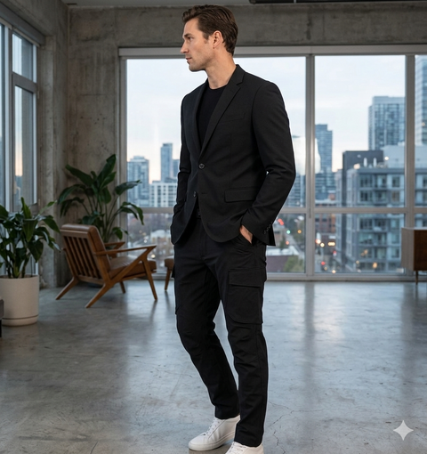 Blu Rock Men's Black Utility Cargo Pants | Blu Rock in Lebanon