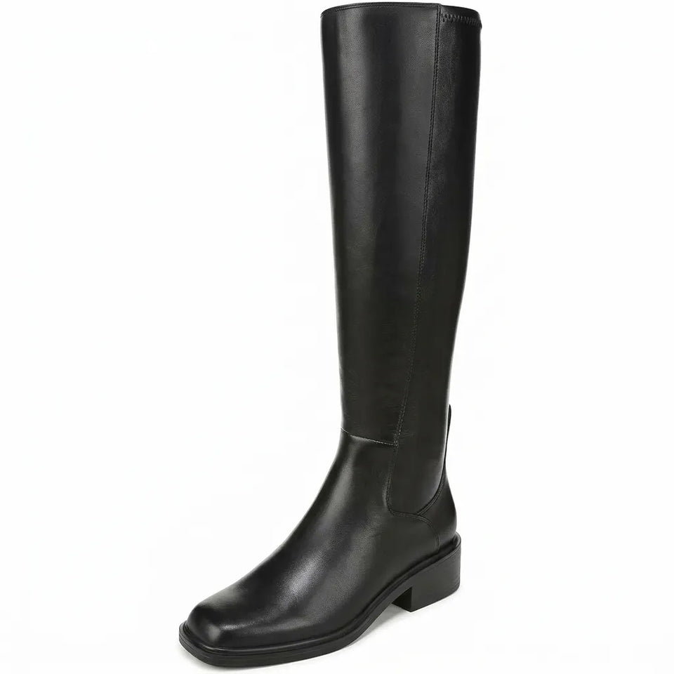 Franco Sarto Women's Black Gisella Squared Toe Boot
