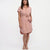Teddi Rose Women's Dusty Rose Tencel Short Sleeve Shirt Dress