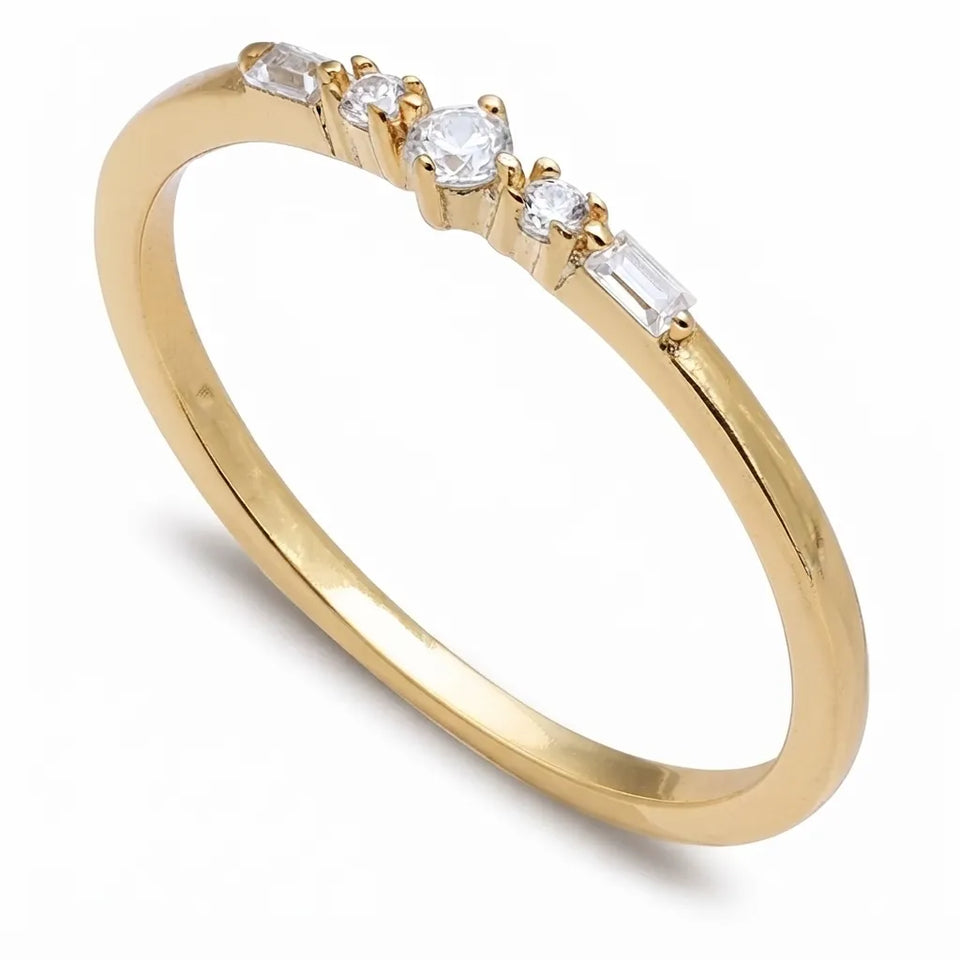 Giani Bernini Women's 18k Gold-Plated Sterling Silver Cubic Zirconia Baguette Ring