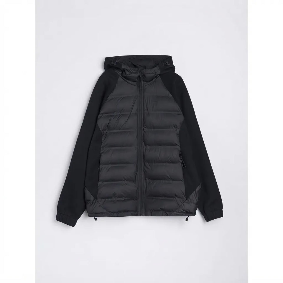 Sinsay Men's Black Puffer Hooded Jacket