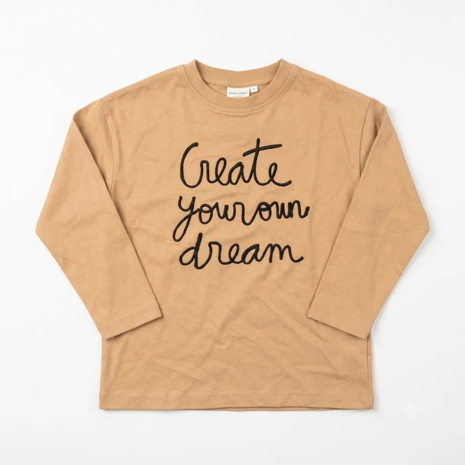 Zara Girl's Light Brown " Create Your Own Dream " Blouse | Zara in Lebanon