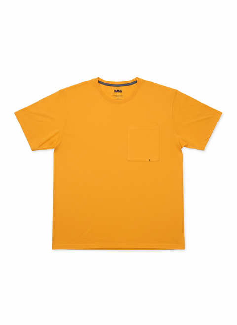 Bass Outdoor Men's Bright Orange Pocket T-Shirt | Bass Outdoor in Lebanon