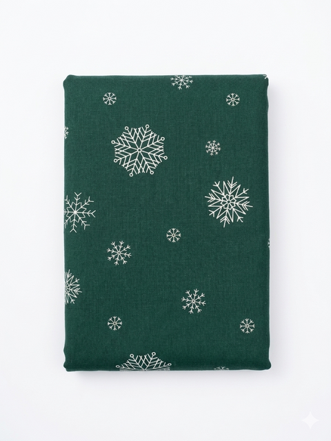 Sinsay Home Snowflake Print Cotton Fitted Bedsheet  160 cm x 200 cm| Sinsay in Lebanon