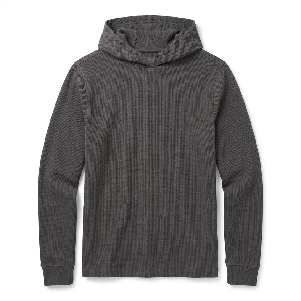 Eddie Bauer Men's Dark Gray Textured Lounge Hoodie