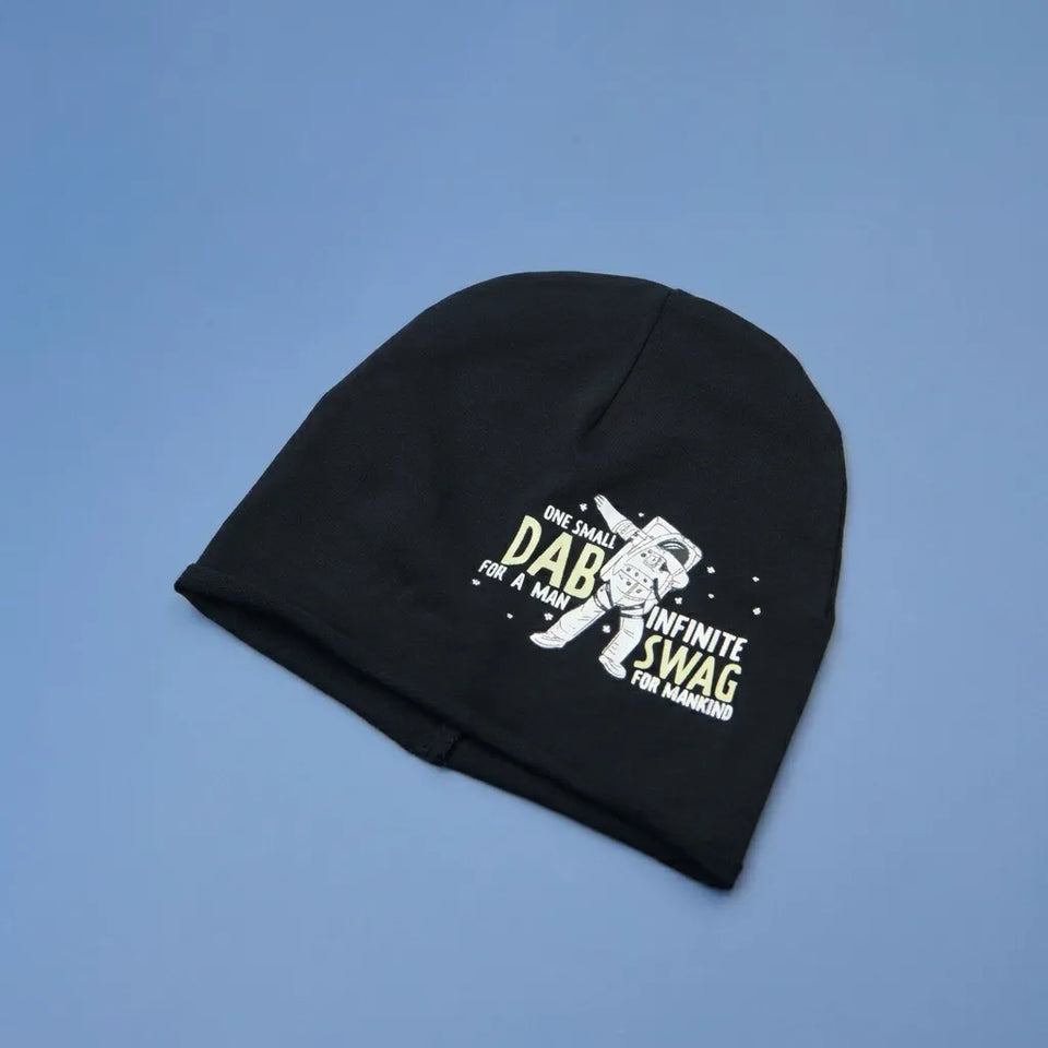 Sinsay Boy's Black Printed Beanie