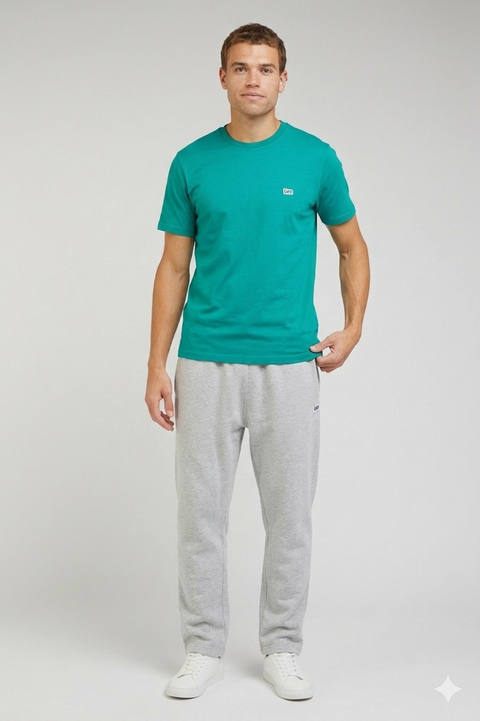 Lee Men's Emerald Green Small Logo Crew Neck T-Shirt | Lee in Lebanon