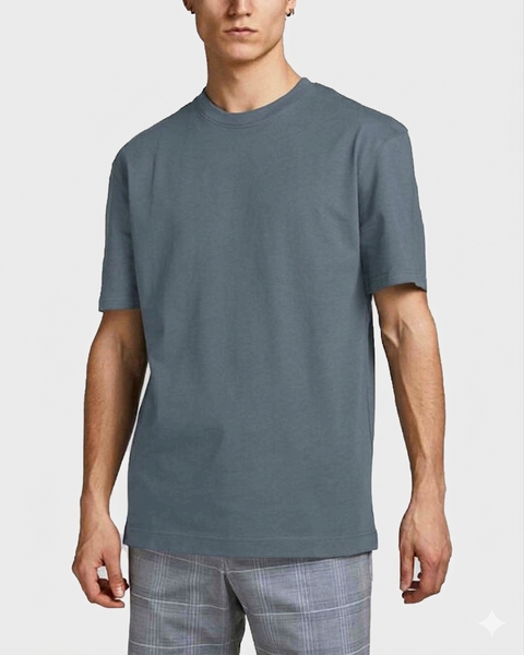 Jack & Jones Men's Slate Grey Crew Neck Short Sleeve T-Shirt | Jack & Jones in Lebanon