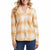 Weatherproof Vintage Women's Yellow Long Sleeve Button-Down Flannel Shirt