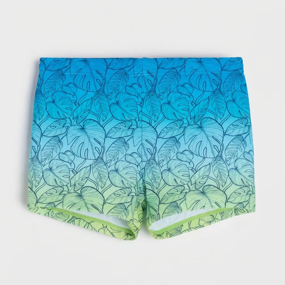 Sinsay Boy's Turquoise & Green Quick-Dry Swimming Shorts